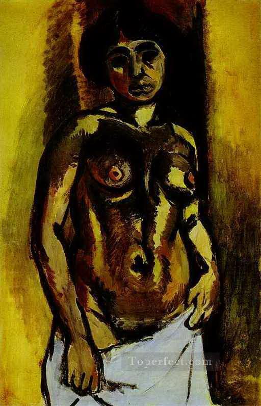 Nude Black and Gold abstract fauvism Henri Matisse Oil Paintings